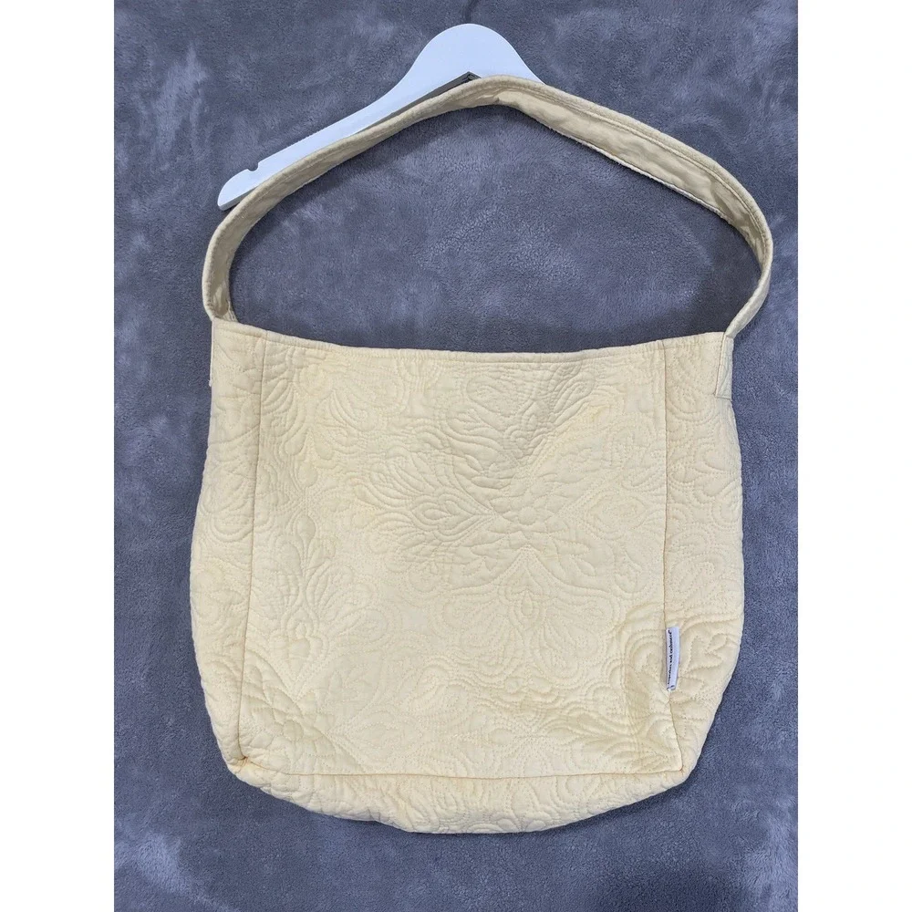 Cupcakes And Cashmere Quilted Bag Shoulder Tote Butter Yellow Whimsy Shop Travel